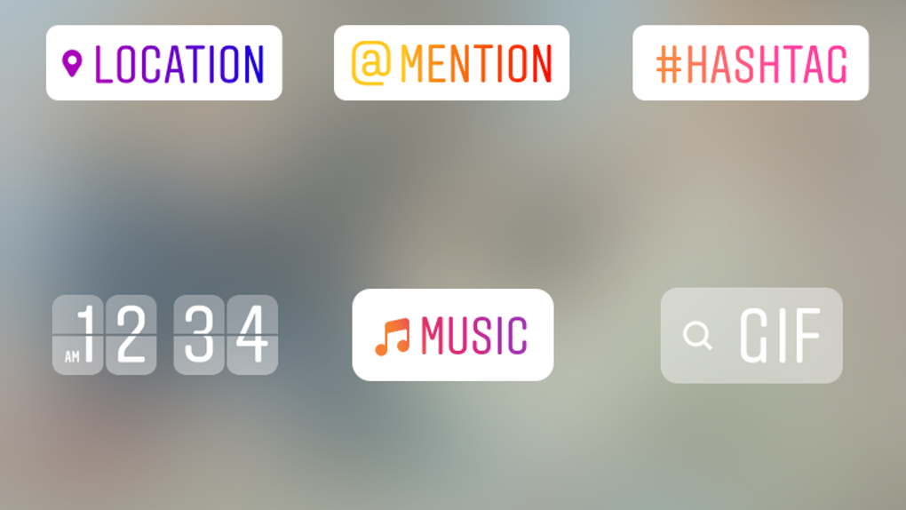 Types of Instagram Stickers-Hashtag Stickers