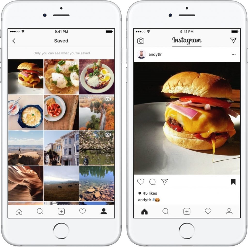Save The Posts On Instagram Features