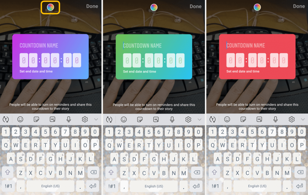 Countdown Stickers Instagram Features