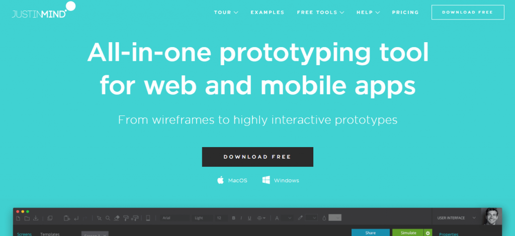justinmind-Mobile App UI Design Tools