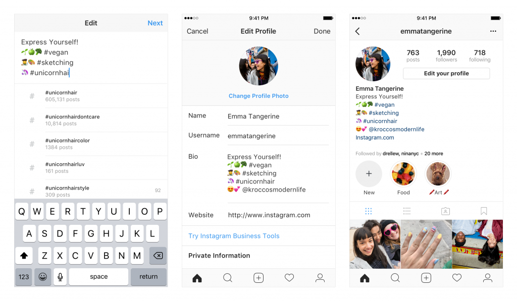 Mentioning Options-Instagram Features
