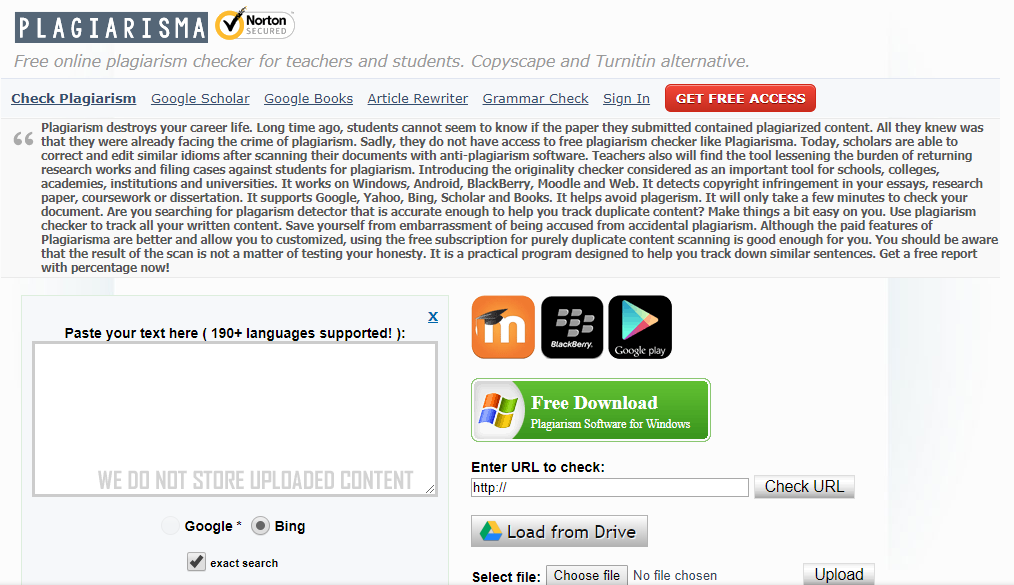 PLAGIARISMA-Top Free Online Plagiarism Checkers Tools