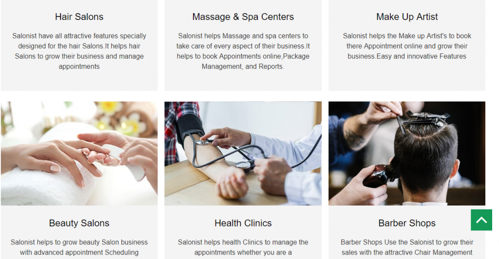 Salonist key features