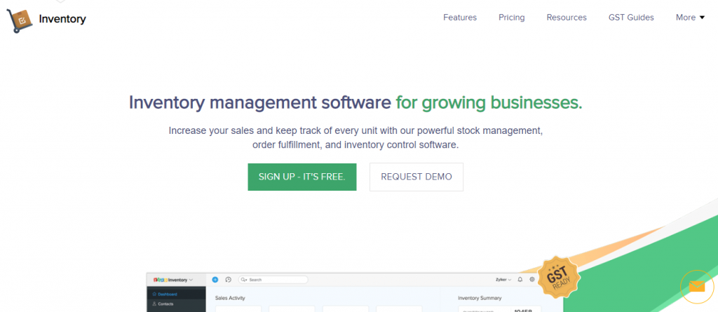 ZOHO Inventory-Best Inventory Management Systems for 2019