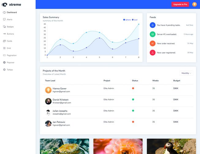 Xtreme React Admin Lite