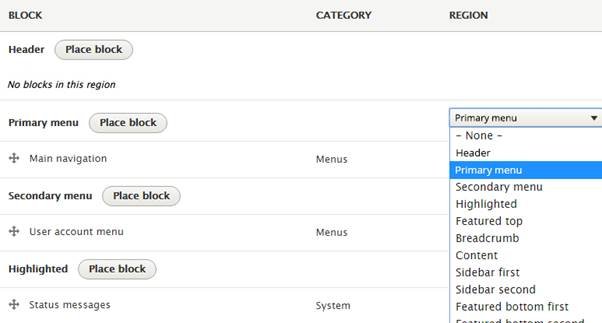 Drupal 8 Block Feature Utilization