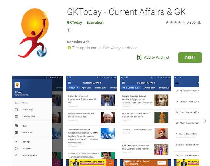 Current Affairs Apps-GKToday - Current Affairs & GK