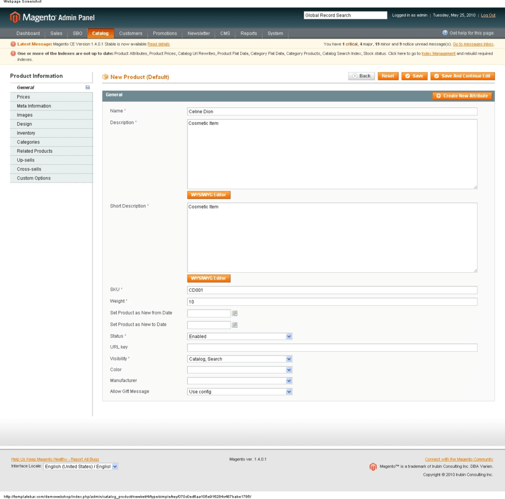 How to add product in Magento
