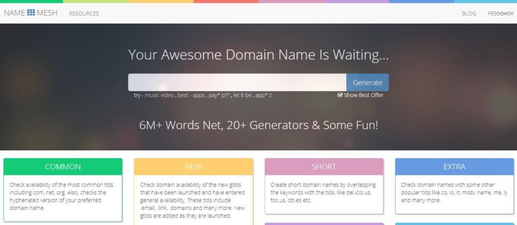 namemesh-Generate YouTube Channel Name