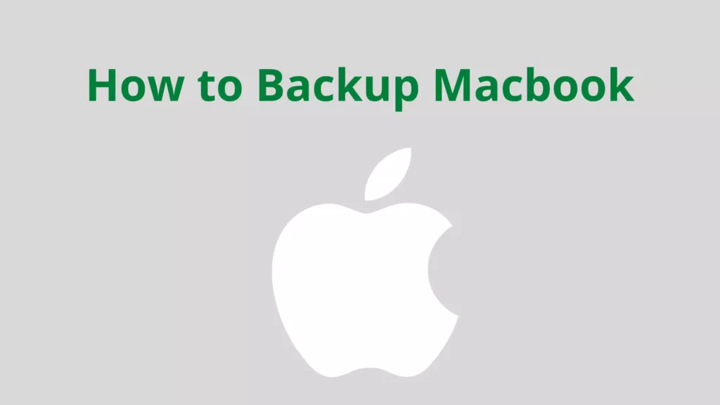 How to backup Macbook